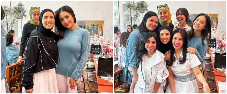 Hadiri launching baju olahraga Nagita Slavina, gaya OOTD 9 seleb ini awet muda kayak ABG