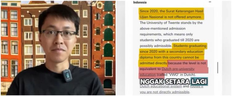 Pria ini bagikan dampak Ujian Nasional dihapuskan, lulusan SMA sulit diterima di universitas Belanda