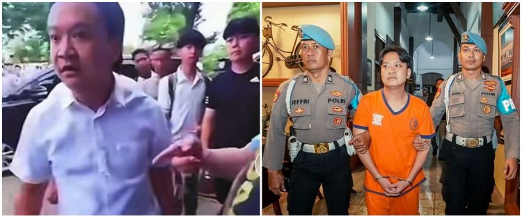 Ivan Sugiamto ditahan usai paksa siswa sujud dan menggonggong, sang anak minta maaf sambil menangis