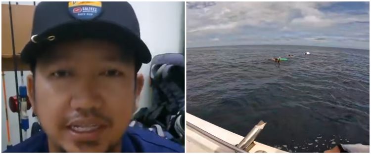 Viral pemancing asal Malaysia temukan 4 warga Indonesia terapung di laut, begini kronologinya