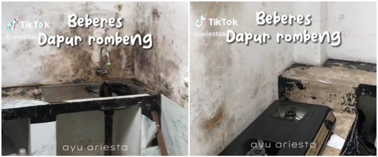 Dulunya buluk dan rombeng, makeover dapur sempit jadi estetik & ciamik ini hasilnya bikin susah kedip