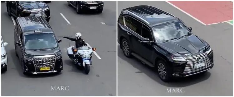 Jadi omongan warganet, siapa pemilik mobil berplat nomor RI 36 yang terobos kemacetan di Jakarta?