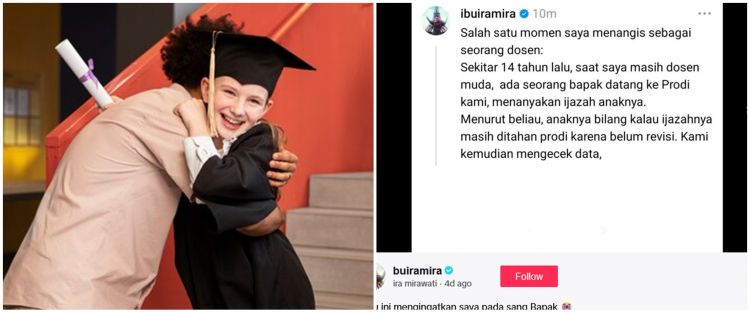 Kisah sedih seorang ayah dibohongi putrinya, bilang sudah lulus tapi nyatanya tak kuliah, bikin nyesek