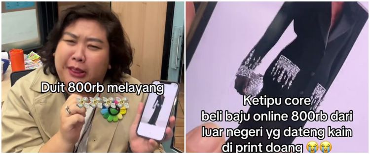 Momen wanita beli baju online seharga Rp800 ribu, pas di-unboxing ini bikin nyesek