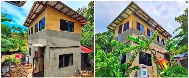 Rumah perpaduan triplek-semen ini tampak ringkih dari luar tapi dalamnya mewah pol, intip 6 potretnya