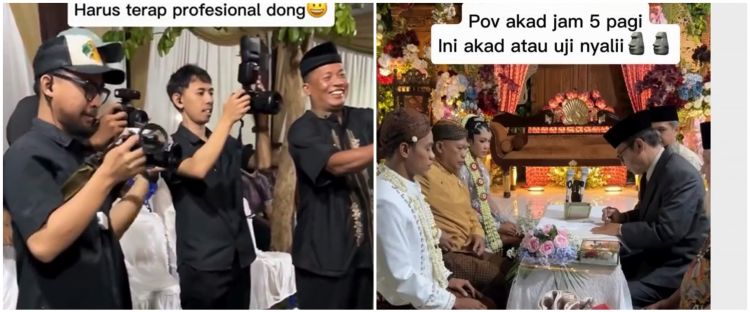 Viral fotografer syuting pengantin akad nikah jam 5 subuh, endingnya bikin ngakak berjamaah