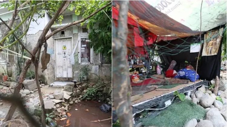 6 Potret rumah terduga pelaku penusukan Sandy Permana, terlihat kosong dan tak terawat